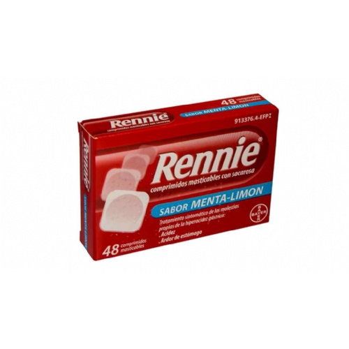 RENNIE 680 MG/80 MG COMPRIMIDOS MASTICABLES CON SACAROSA , 48 comprimidos