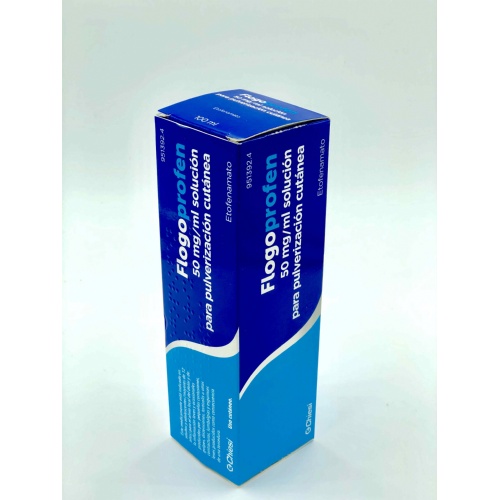 FLOGOPROFEN 50 mg/ml SOLUCION PARA PULVERIZACION CUTANEA , 1 frasco de 100 ml