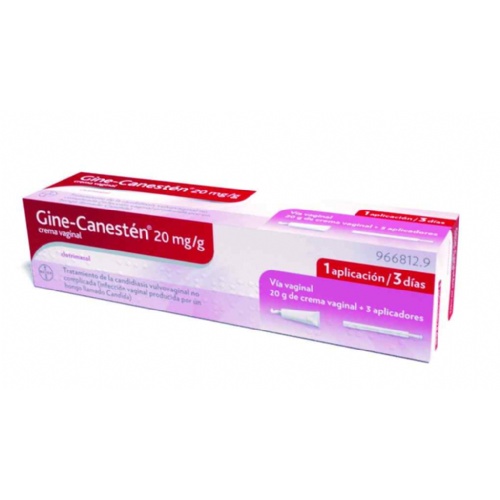 GINE-CANESTEN 20 mg/g CREMA VAGINAL , 1 tubo de 20 g