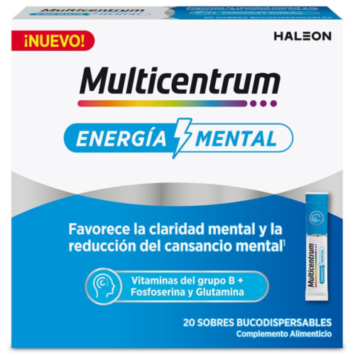 Multicentrum energia mental 20 sobres bucodis