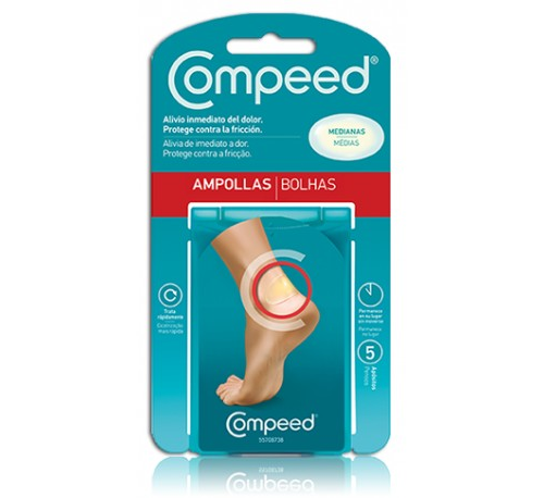 Compeed ampollas - hidrocoloide (t- med 5 u)