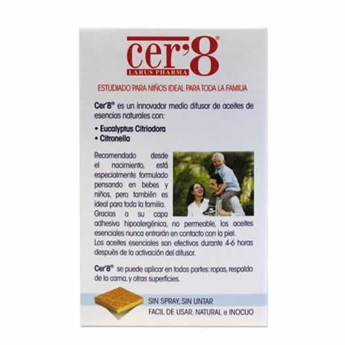 Parches antimosquitos cer 8 24u