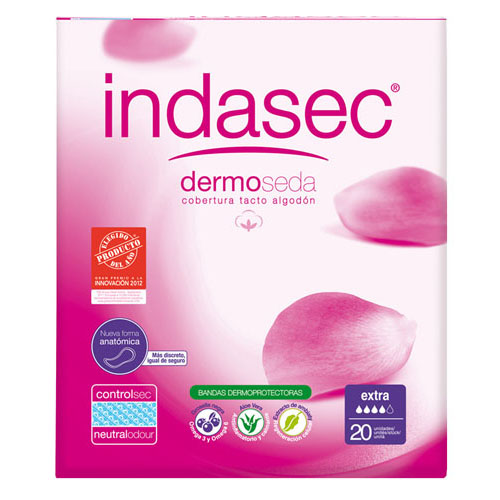 Indasec discreet extra compresa perdidas leves (20 unidades)