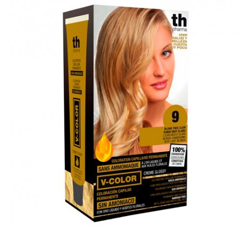 Th pharma vitalia sin amoniaco - coloracion capilar permanente (color 9 rubio muy claro)