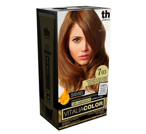 Th pharma vitalia sin amoniaco - coloracion capilar permanente (color 7.03 rubio medio natural dorad