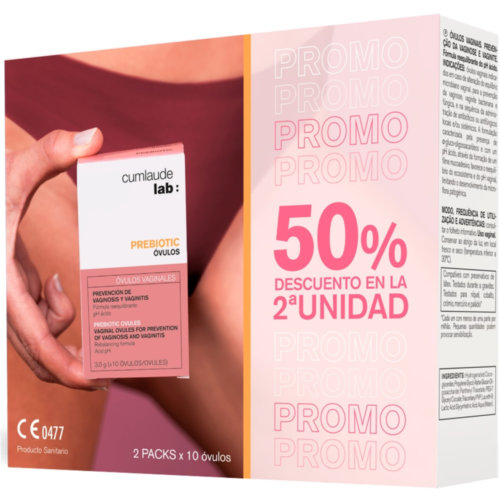 Cumlaude pack duplo prebiotic ovulos 2a u 50%dto