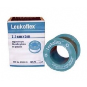 Esparadrapo hipoalergico - leukoflex (5 x 2.5 cm 12 u)