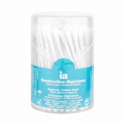 Bastoncillos higienicos - interapothek (100 unidades con palo de papel)