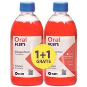 Oralkin enjuague 500 ml.  pack 2x1