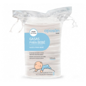 Gasas para bebe aposan 100u