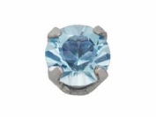 Inverness pendiente acero inoxidable (173c solitario azul 3 mm)