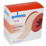 Esparadrapo - galeno (1 unidad tela piel 5 m x 2,5 cm)
