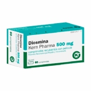 DIOSMINA KERN PHARMA 500 mg COMPRIMIDOS RECUBIERTOS CON PELICULA , 60 comprimidos