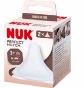 Tetina silicona anticolico - nuk perfect match (flujo m 2 unidades)