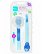 Cuchara con puntas sensibles al calor - mam heat sensitive spoon & cover (2 unidades color neutro)