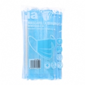 Mascarilla quirurgica desechable adulto iir - interapothek (10 unidades color azul)