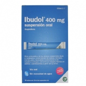 IBUDOL 400 MG SUSPENSION ORAL , 20 sobres