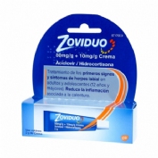 ZOVIDUO 50 mg/g + 10 mg/g CREMA , 1 tubo de 2 g
