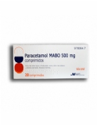 PARACETAMOL MABO 500 mg comprimidos , 20 comprimidos