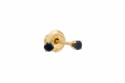 Inverness pendiente 24k  2 unidades 1152c circonita negra 2 mm