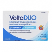VOLTADUO 500 MG/200 MG COMPRIMIDOS RECUBIERTOS CON PELICULA, 20 comprimidos