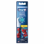 Cepillo dental electrico infantil recambios oral-b pro kids 3+ spiderman 4 recambios - oral-b pro ki