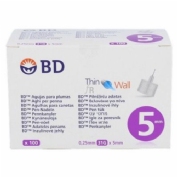 Aguj bd mic 0,25x5 b  1 unidad