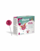 Orofar kids 8 piruletas sabor frambuesa
