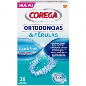 Corega ortodoncias & ferulas (36 tabletas limpiadoras)
