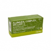 FLUIMUCIL COMPLEX 500 mg/200 mg COMPRIMIDOS EFERVESCENTES , 12 comprimidos