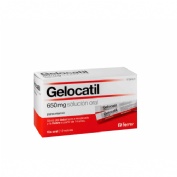 GELOCATIL 650 mg SOLUCION ORAL, 12 sobres