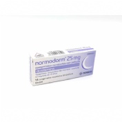 NORMODORM 25 MG COMPRIMIDOS RECUBIERTOS CON PELICULA , 14 comprimidos