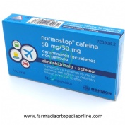 NORMOSTOP CAFEINA 50 MG/50 MG COMPRIMIDOS RECUBIERTOS CON PELICULA, 12 comprimidos (Blister Al/PA-Al