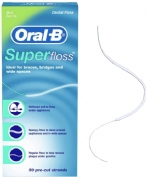 Oral-b superfloss seda dental menta 50 unidades - seda dental