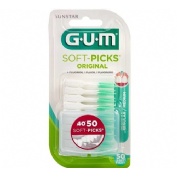 Soft picks filamentos de goma gum 632 m50 sin fluor 50 unidad regular - gum 632 m50 sin fluor