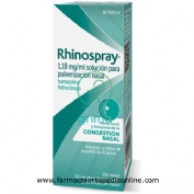RHINOSPRAY 1,18 mg/ ml SOLUCION PARA PULVERIZACION NASAL , 1 envase pulverizador de 12 ml