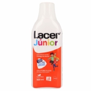 Fluor lacer junior enjuague bucal de uso diario  1 envase 500 ml sabor fresa