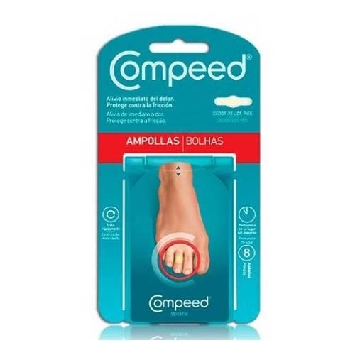 Compeed ampollas hidrocoloide dedos pies 8 unidades - hidrocoloide