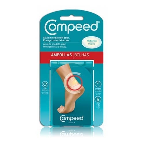 Compeed ampollas hidrocoloide talla mediana 5 unidades - hidrocoloide