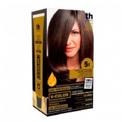 Th pharma vitalia sin amoniaco coloracion capilar permanente color 5.1 castaño claro ceniza - colora