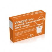 VINCIGRIP FORTE  GRANULADO PARA SOLUCION ORAL SABOR NARANJA, 10 sobres